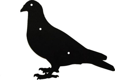 Metal Pigeon Plaque