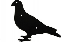 Metal Pigeon Plaque