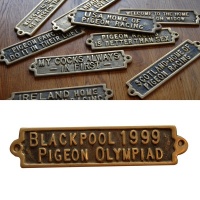 Blackpool 1999 Pigeon Olympiad - Brass Plaque