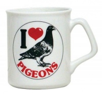 Pigeon Mug: I love pigeons