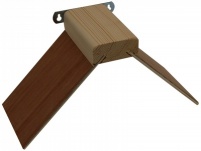Wooden Perch with Metal Bracket