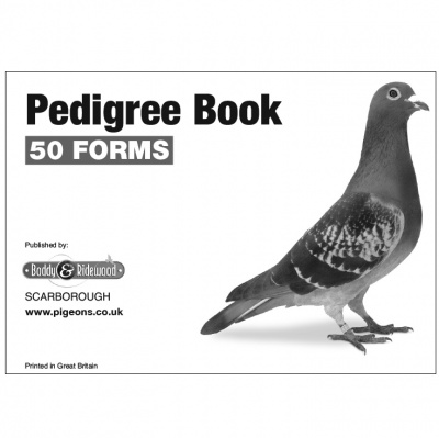 Pedigree Certificate Book for Pigeons - 4 Generation