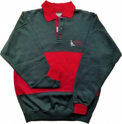 Red/Green Rugby Style Shirt - Large