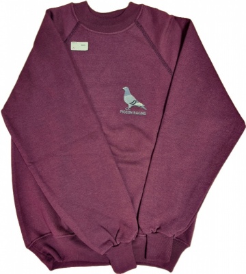 Maroon 'Sweat Trends' Embroidered Sweatshirt - Small