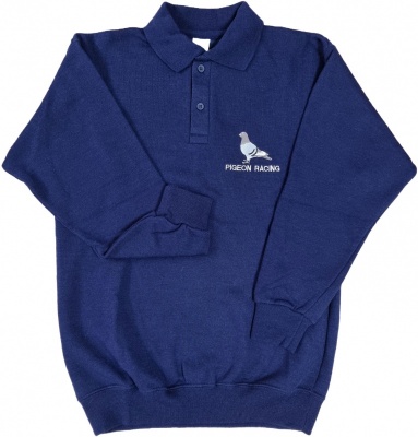 ''Whytes'' Navy Rugby Style Shirt - Small