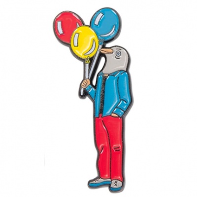 Badge - 2'' Pigeon Man Enamel Pin