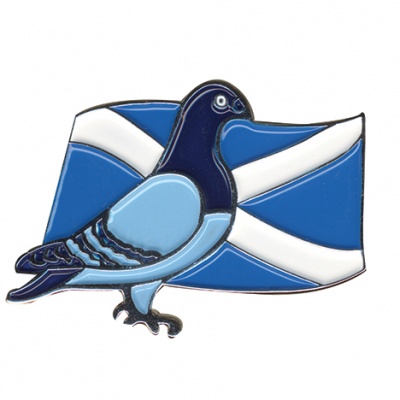 Badge - Premier Pigeon/Flag Design - Scottish Flag