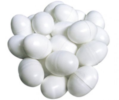 Plastic Hollow Dummy Pigeon Eggs Pack of 20
