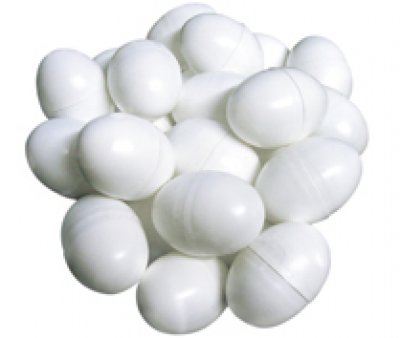 Plastic Hollow Dummy Pigeon Eggs Pack of 10