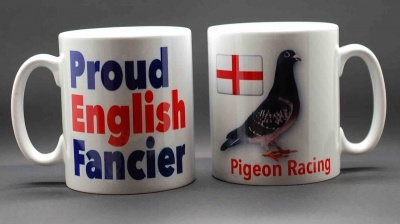 MUG - Proud English Fancier / Pigeon & St George flag