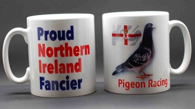 MUG - Proud Northern Ireland Fancier / Pigeon & Ulster flag