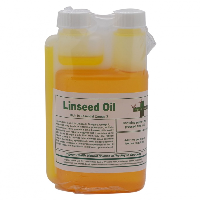 Pigeon Health Linseed Oil 250ml pigeons.co.uk