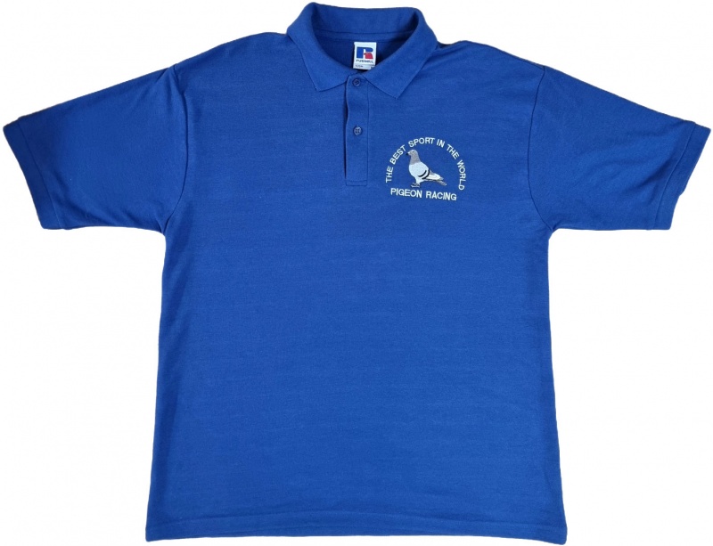 Royal Blue Polo Shirt - Medium pigeons.co.uk