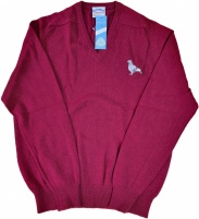 Lambswool Jumpers Burgundy - 46'' Chest