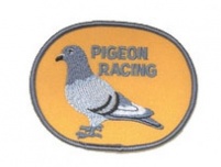 Pigeon Sew-on Patch - Oval Shape