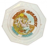 Small Ashtray 4.5'' (110mm) - World's Greatest Pigeon Fancier Motif